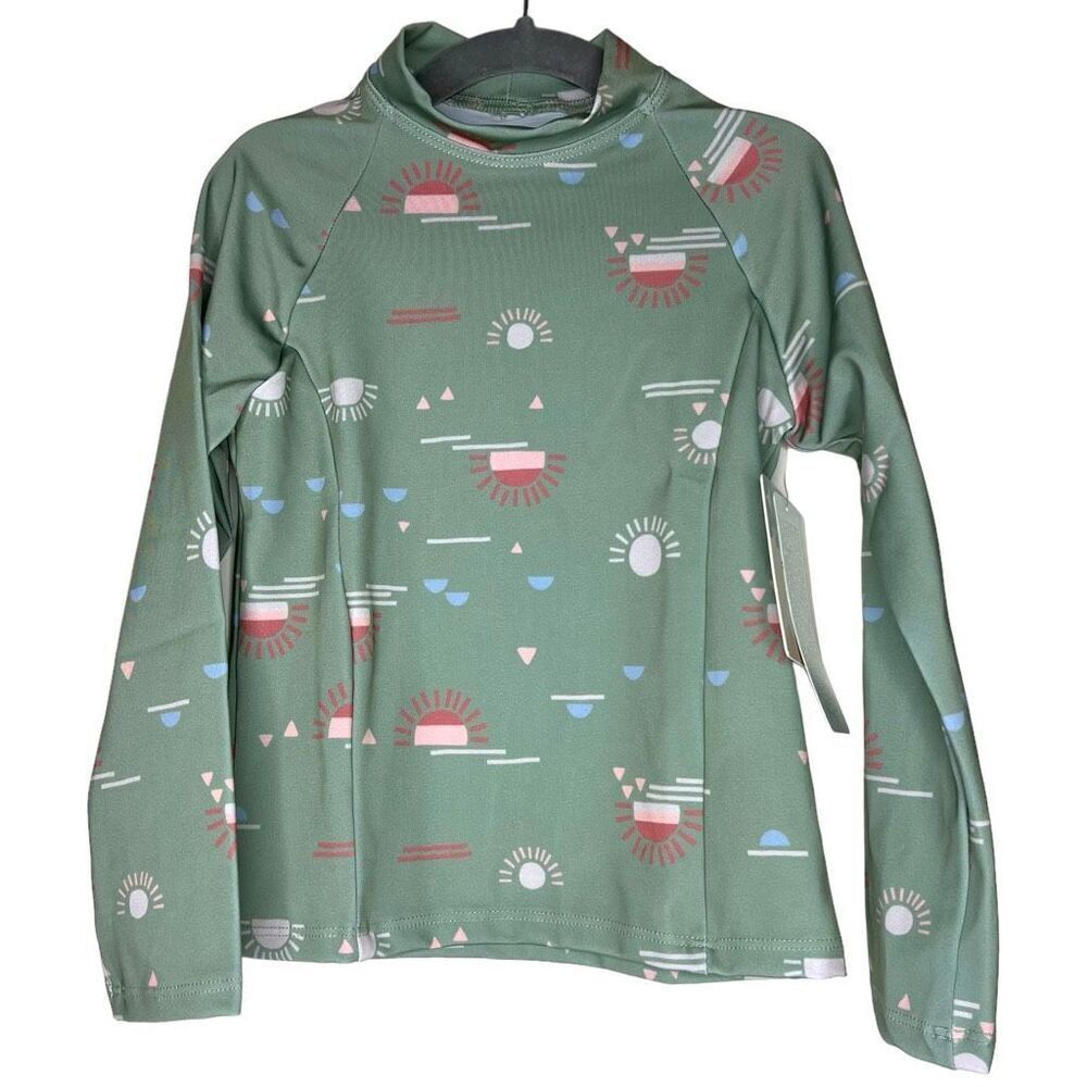 NEW Dot Dot Smile Long Sleeve Rashguard and Bottoms Swim Set 5/6